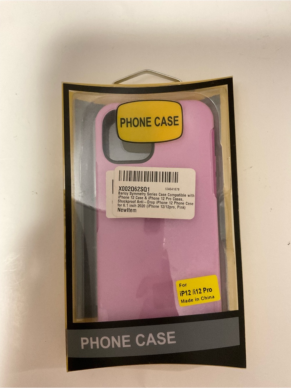 Pink Protective Phone Case for iPhone 12 / 12 Pro